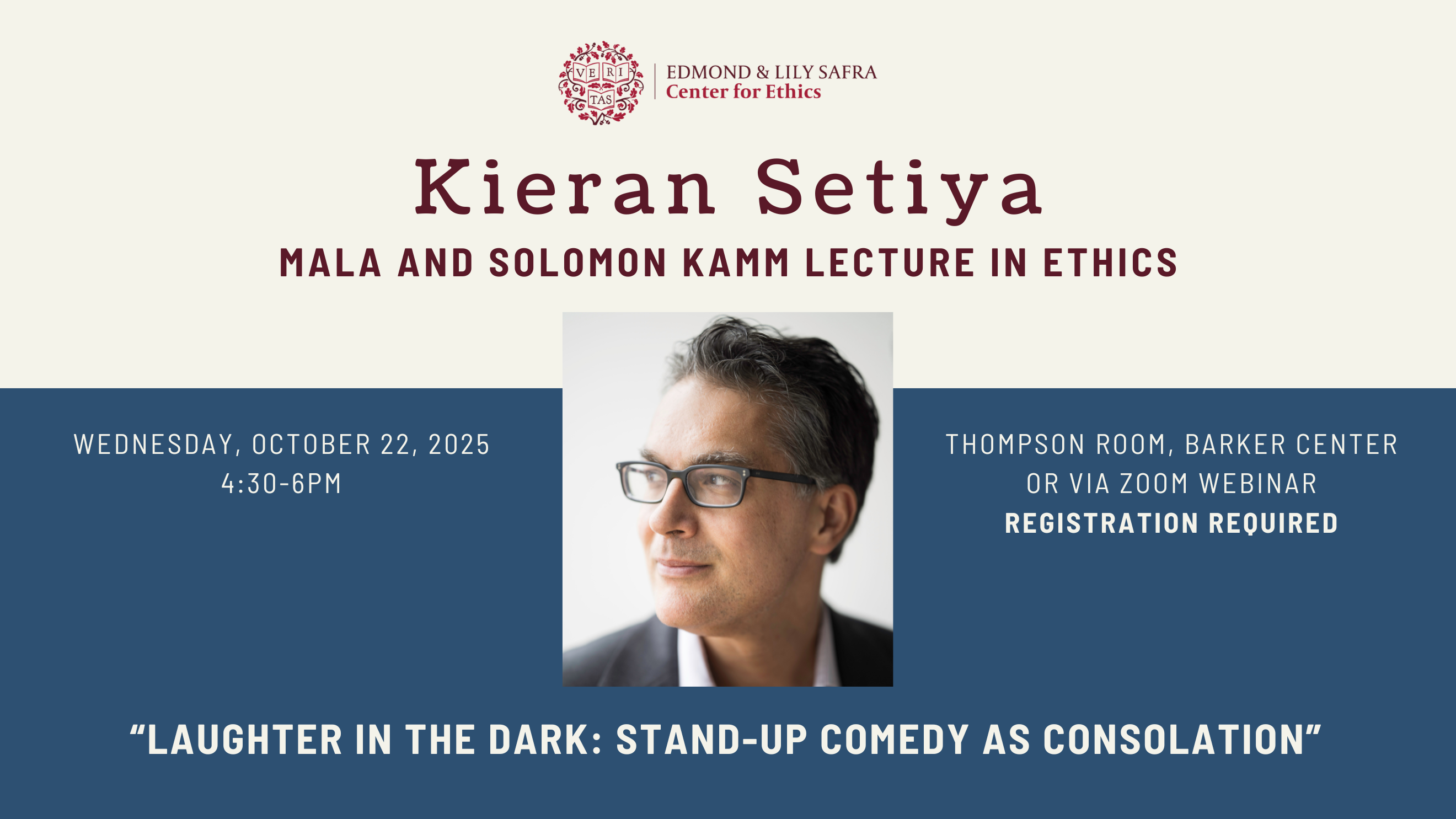 Kamm Lecture - Setiya - News Thumbnail