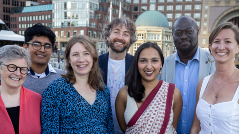 Fellows in Residence smiling in a group