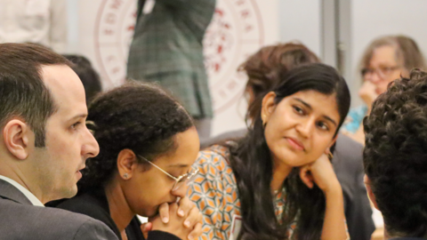 Graduate Fellows in discussion during our Ethics Bonanza
