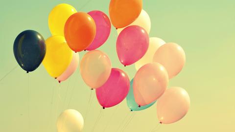 balloons in the sky