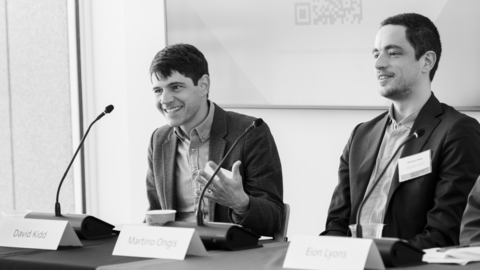 David Kidd & Martino Ongis presenting at a recent conference