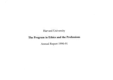 Cover of 1990-91 Annual Report