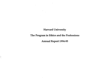 Cover of 1994-1995 Annual Report