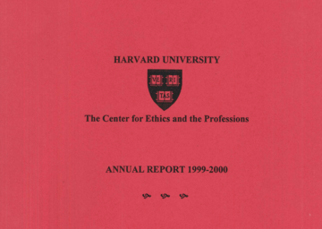 Cover of 1999-2000 Annual Report
