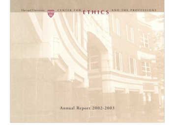 Cover of 2002-2003 Annual Report