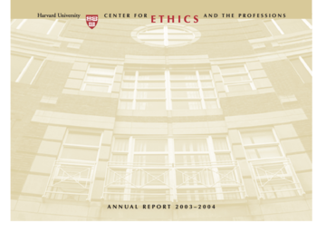 Cover of 2003-2004 Annual Report