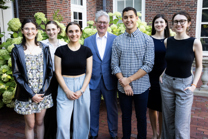 Lena Ashooh with ELSCE undergraduate fellows and Prof. Arthur Applbaum