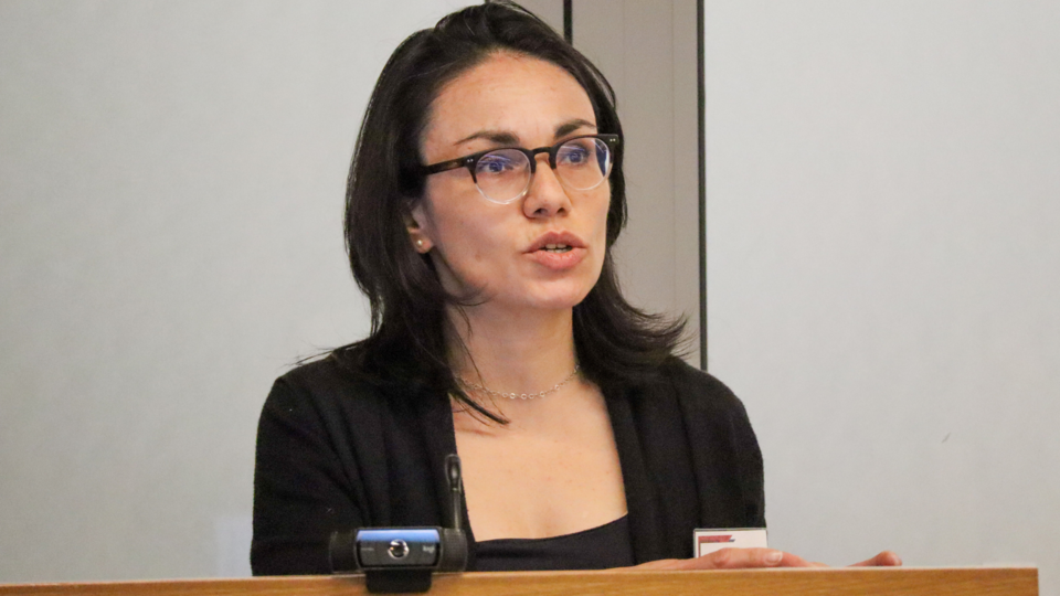Adriana Alfaro addresses ELSCE Ethics Bonanza
